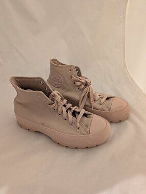 Converse CTAS Hi Lugged Mauve Women Casual Size 8.5 Platform Sneaker